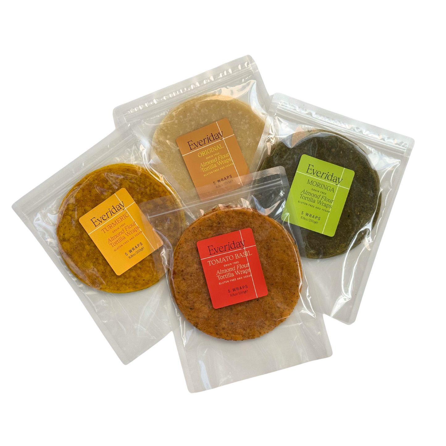 Turmeric Almond Flour Vegan Tortilla Wraps