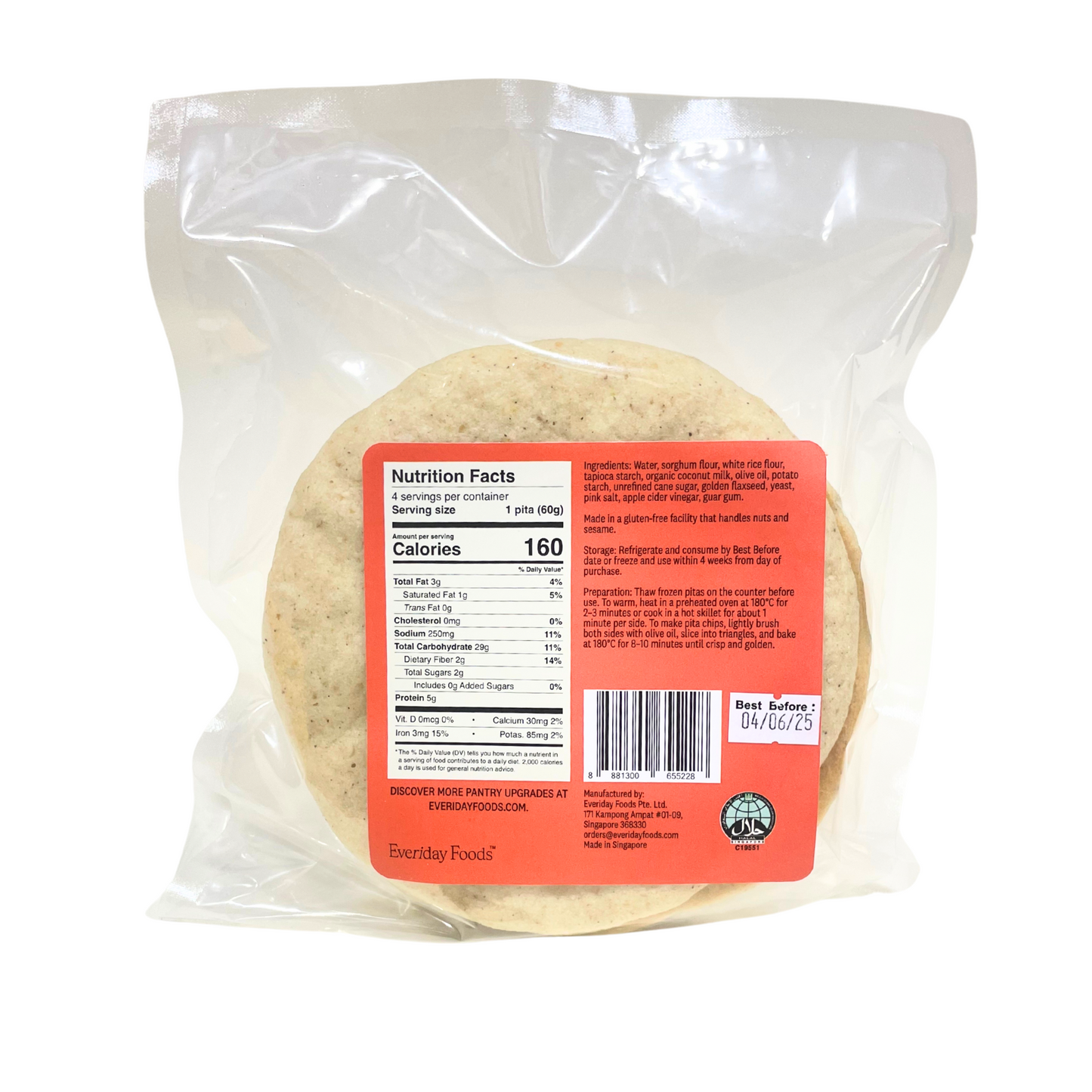 Gluten Free Pita Bread
