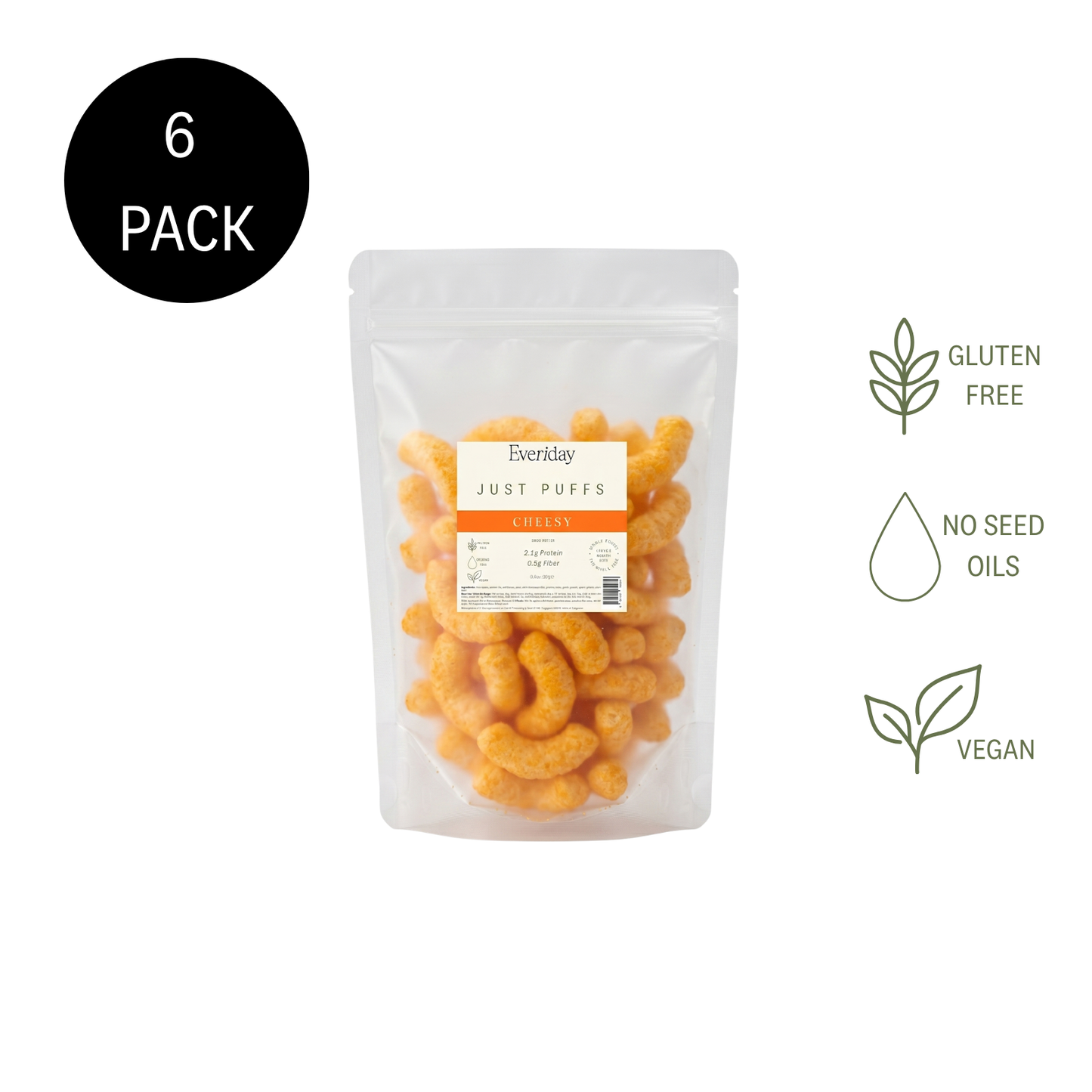 Just Puffs Cheesy Snacks | 6