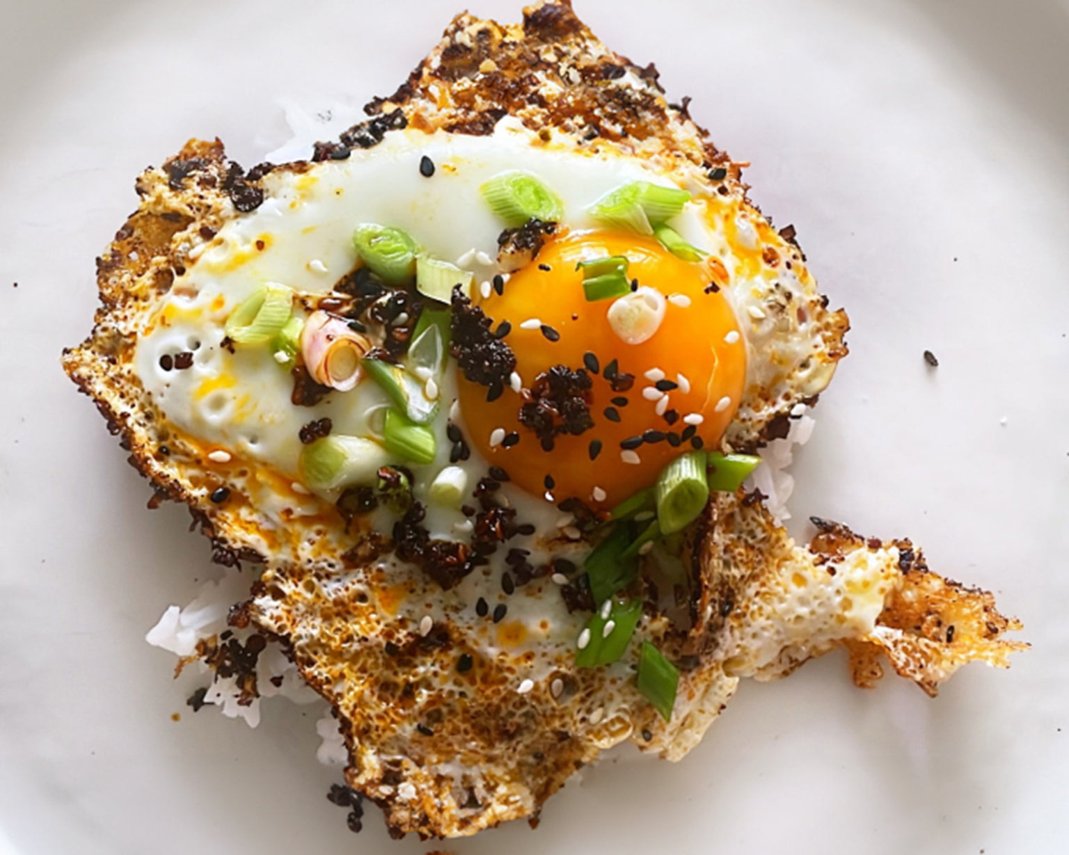 Chili Oil Fried Eggs by jeremyflynn, Quick & Easy Recipe
