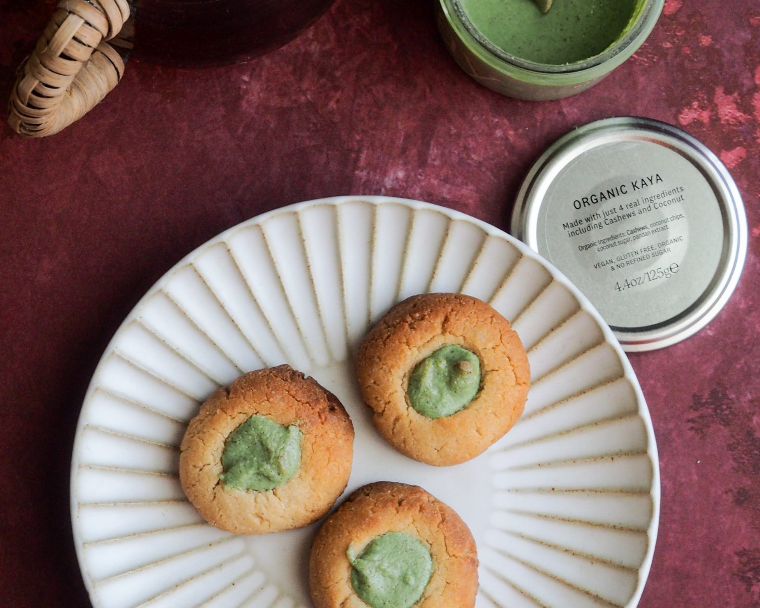 Kaya & Almond Thumbprint Cookie