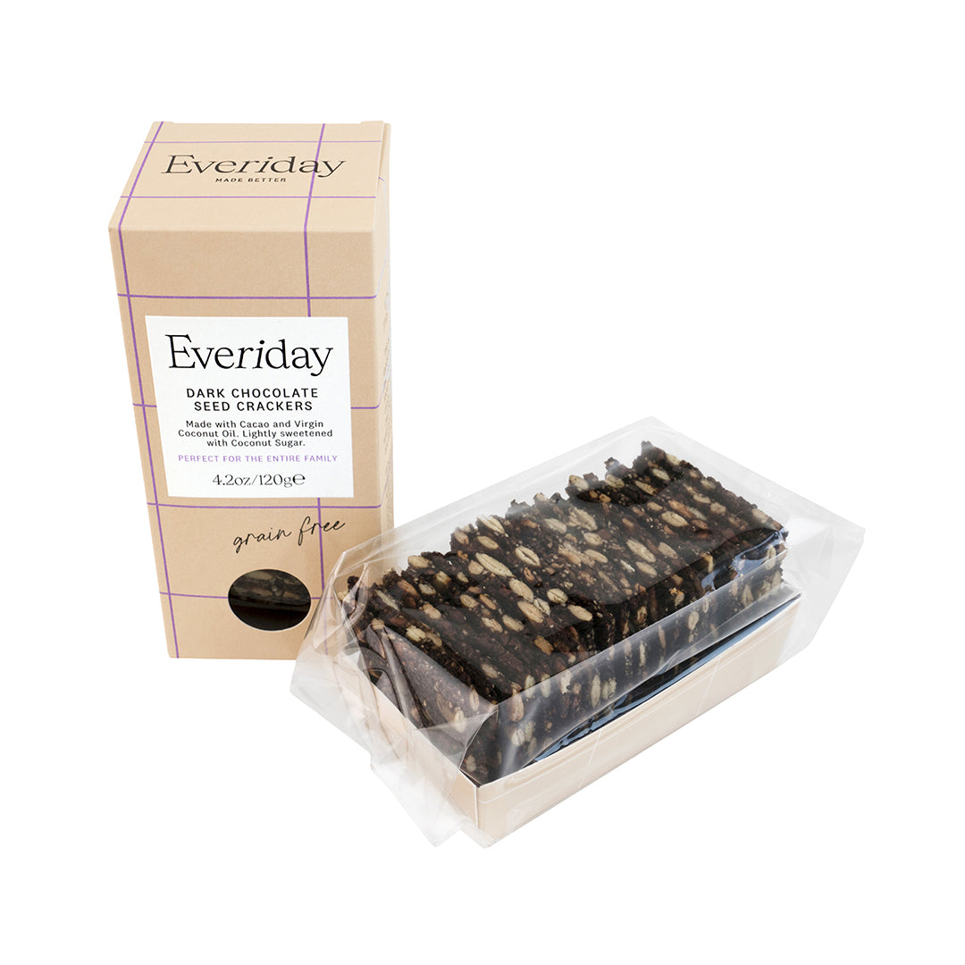 Dark Chocolate Seed Crackers