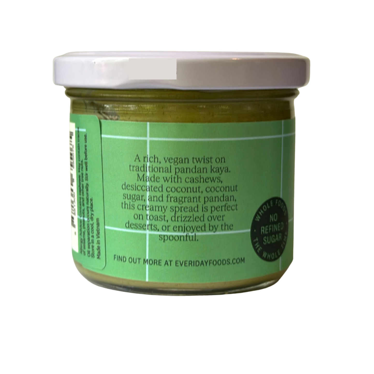 Pandan Coconut Cashew Butter (Kaya)