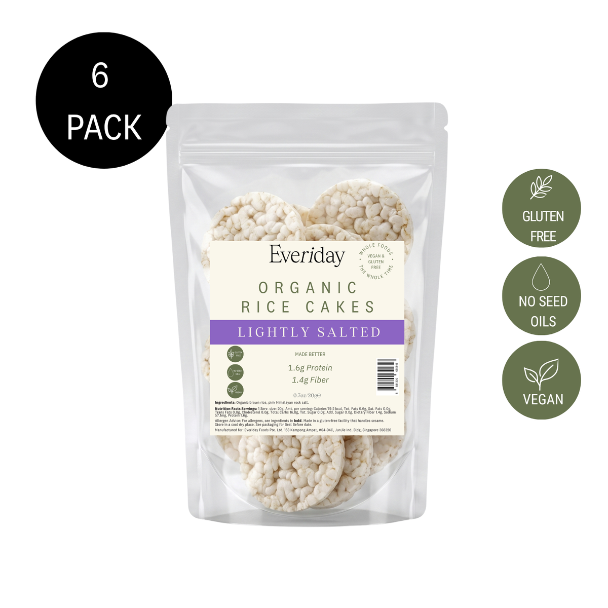 Mini Rice Cakes Snacks | 6