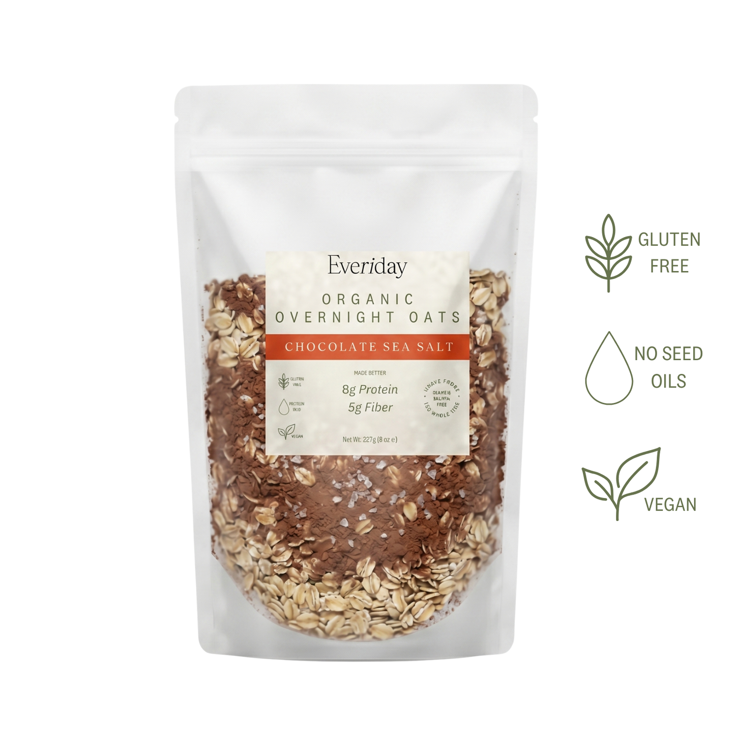 Organic Overnight Oats Chocolate Sea Salt