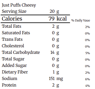 Just Puffs Cheesy Snacks | 6
