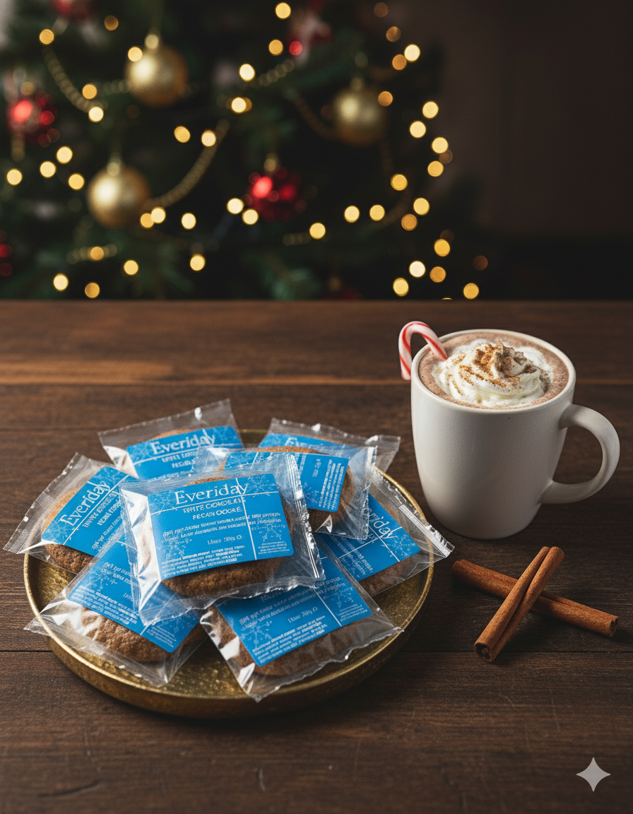 Festive White Chocolate and Pecan Cookies | 6