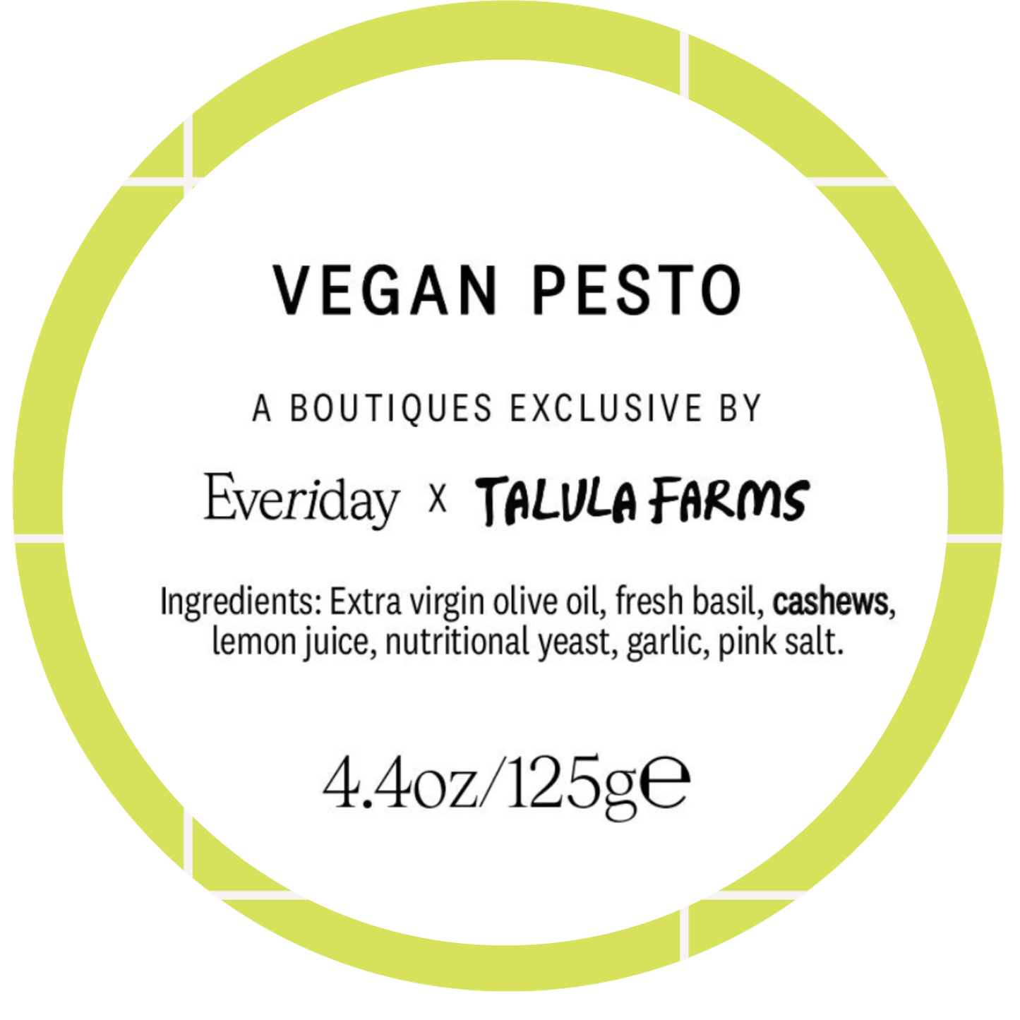 Everiday x Talula Farms Vegan Pesto