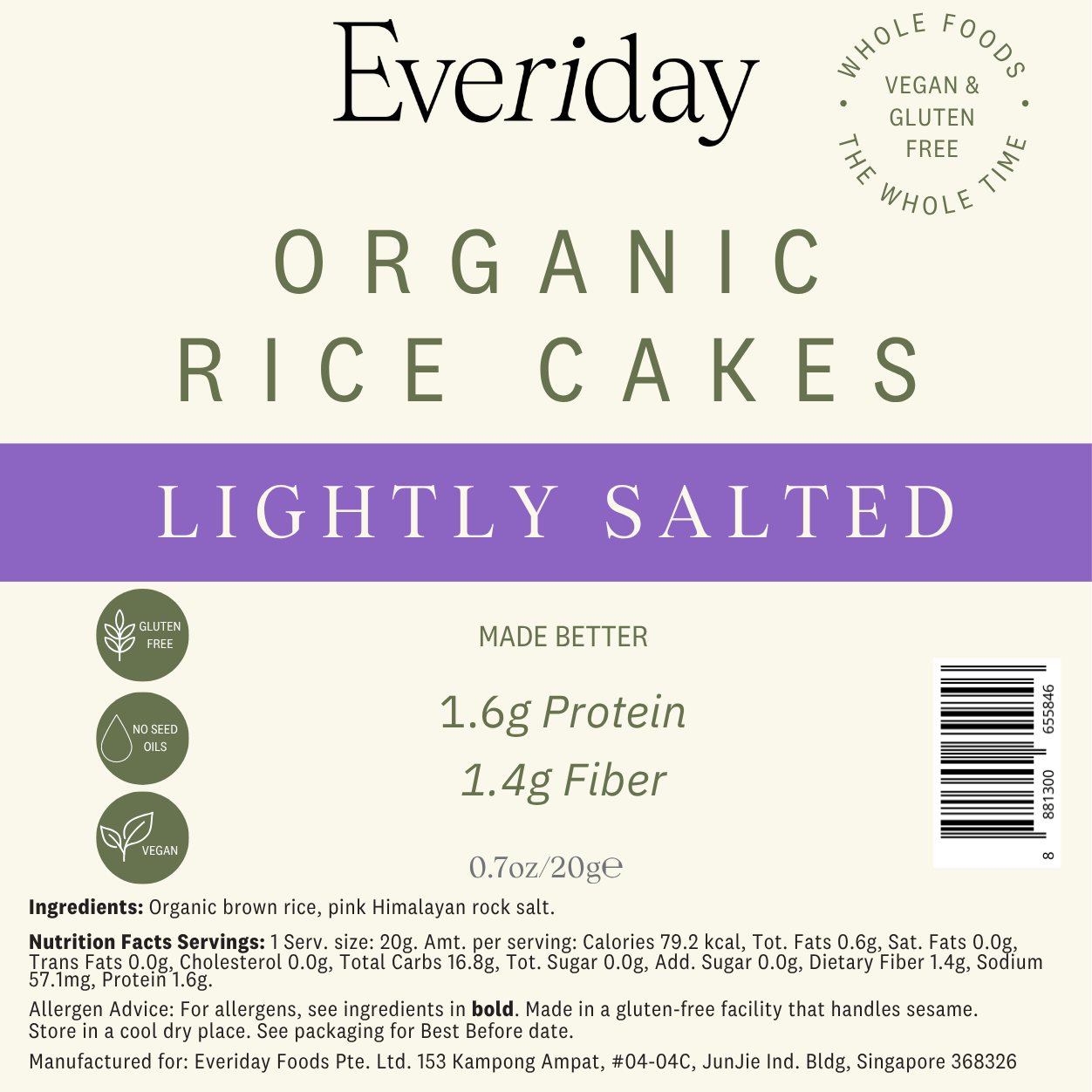 Mini Rice Cakes Snacks | 6